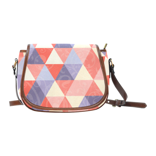 Harlequin Multicolor Pattern by ArtformDesigns Saddle Bag/Small (Model 1649) Full Customization