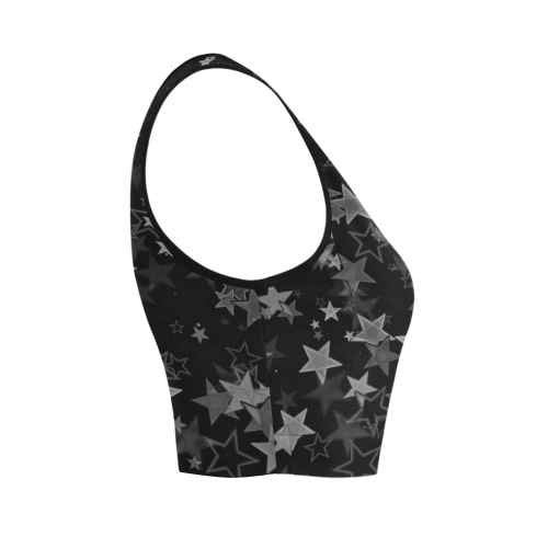 Stars20160712 Women's Crop Top (Model T42)