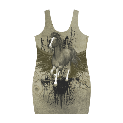 Wild horse with wings Medea Vest Dress (Model D06)