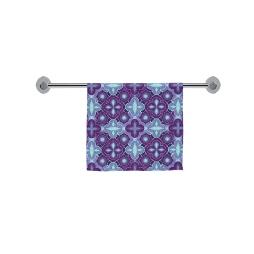 Purple blue seamless pattern Custom Towel 16"x28"