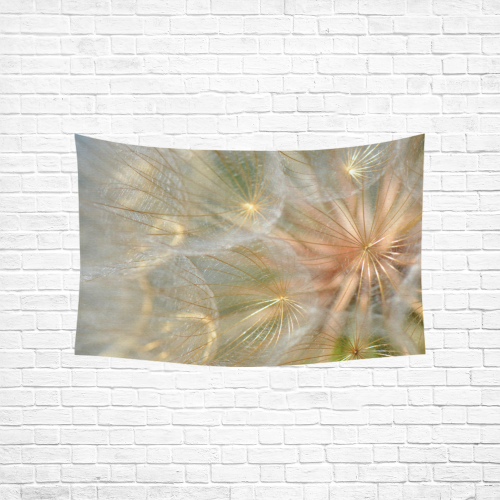 Glowing with the Sun Cotton Linen Wall Tapestry 60"x 40"