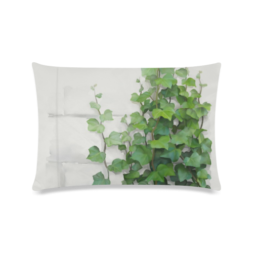Watercolor Vines, climbing plant Custom Zippered Pillow Case 16"x24"(Twin Sides)