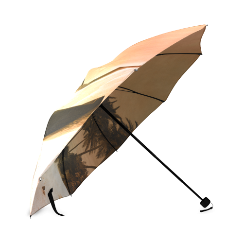Wonderful seascape with tropical island Foldable Umbrella (Model U01)