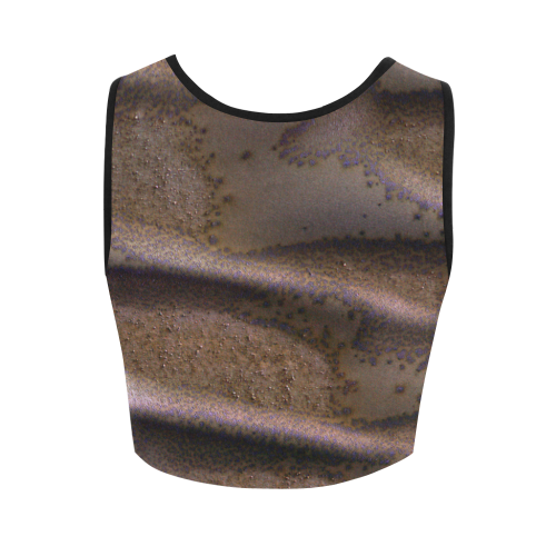 Frosted Dunes on Mars Women's Crop Top (Model T42)