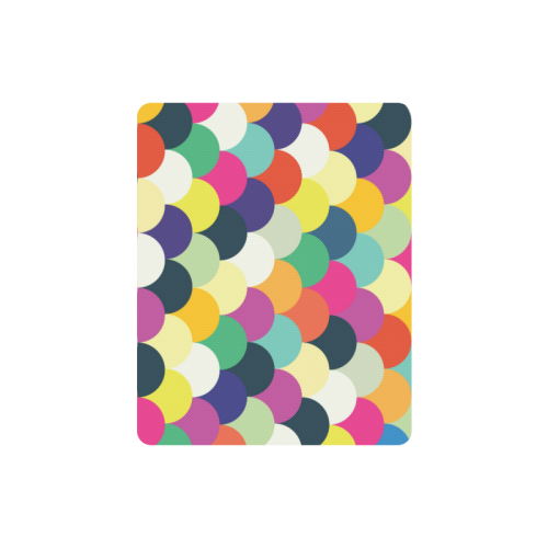 Colorful Circles Rectangle Mousepad