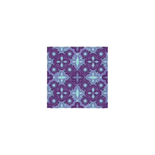 Purple blue pattern Square Towel 13“x13”