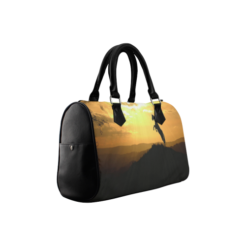 Sunset Horse Silhouette Boston Handbag (Model 1621)