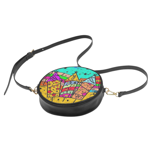 Fireworks by Popart Lover Round Sling Bag (Model 1647)