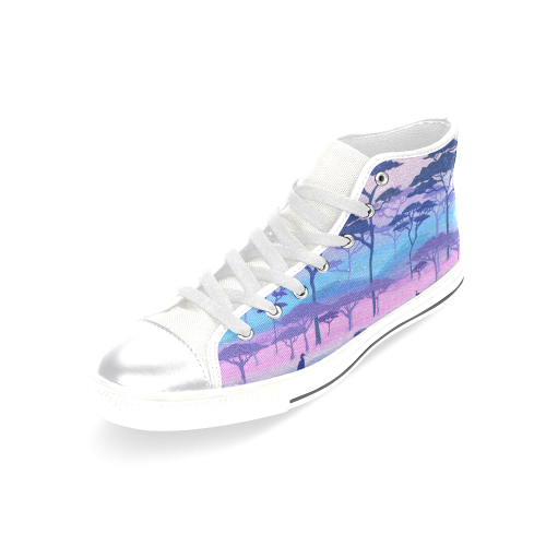 nature Women's Classic High Top Canvas Shoes (Model 017)