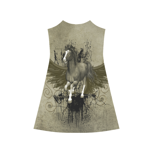 Wild horse with wings Alcestis Slip Dress (Model D05)
