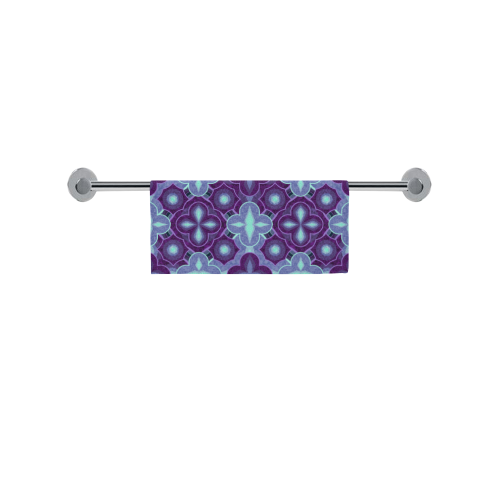 Purple blue pattern Square Towel 13“x13”