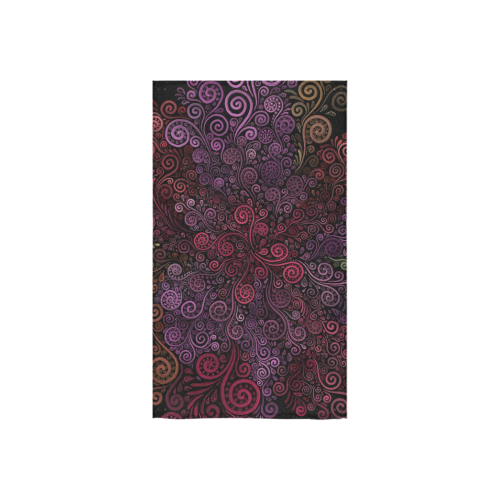 Psychedelic 3D Rose Custom Towel 16"x28"