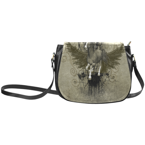 Wild horse with wings Classic Saddle Bag/Small (Model 1648)