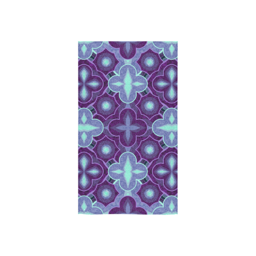 Purple blue pattern Custom Towel 16"x28"