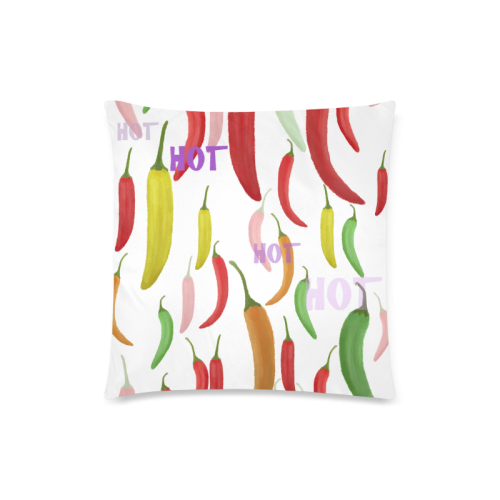 Hot Peppar Custom Zippered Pillow Case 18"x18"(Twin Sides)