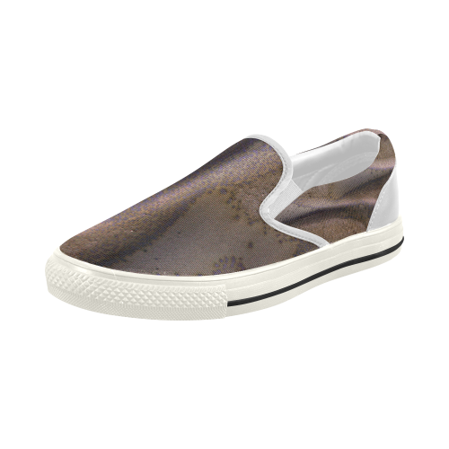 Frosted Dunes on Mars Women's Slip-on Canvas Shoes (Model 019)