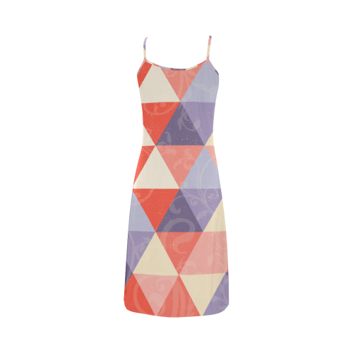 Harlequin Multicolor Pattern by ArtformDesigns Alcestis Slip Dress (Model D05)