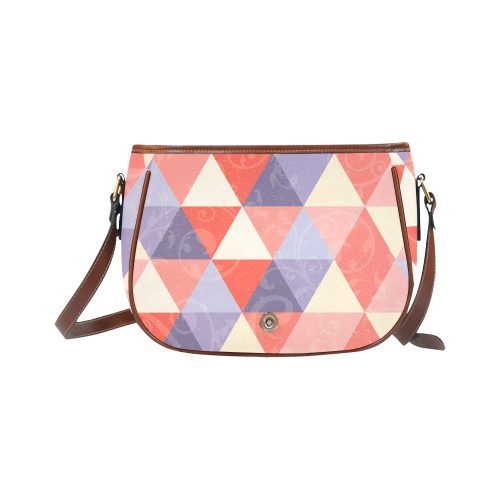 Harlequin Multicolor Pattern by ArtformDesigns Saddle Bag/Small (Model 1649) Full Customization