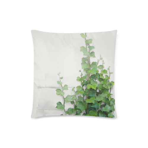 Watercolor Vines, climbing plant Custom Zippered Pillow Case 18"x18"(Twin Sides)
