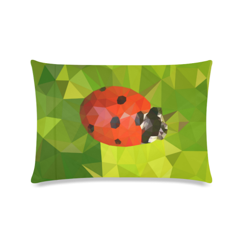 Lady Bug Custom Zippered Pillow Case 16"x24"(Twin Sides)