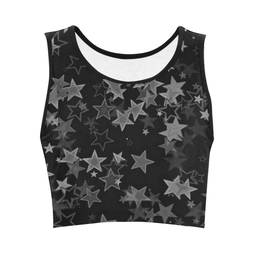 Stars20160712 Women's Crop Top (Model T42)