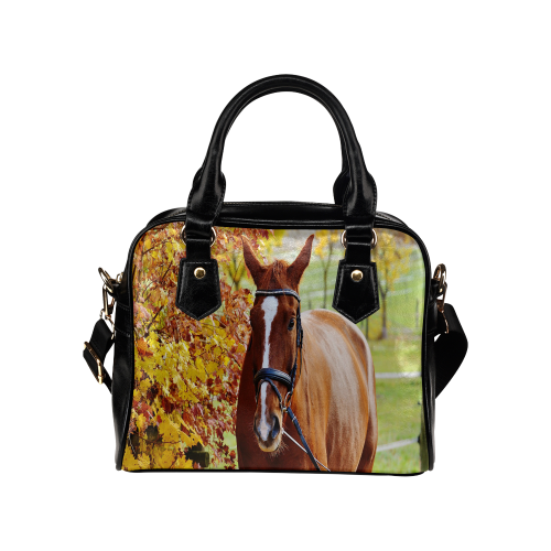 Autumn Horse Shoulder Handbag (Model 1634)
