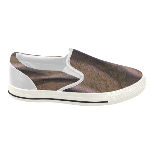 Frosted Dunes on Mars Women's Slip-on Canvas Shoes (Model 019)