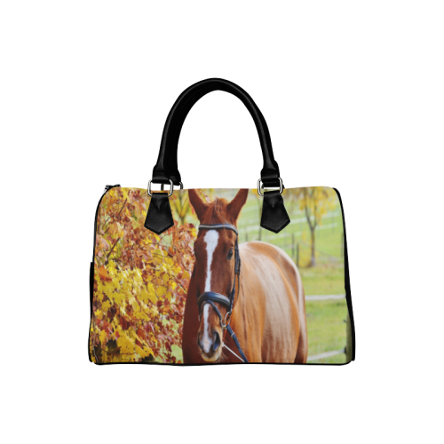 Autumn Horse Boston Handbag (Model 1621)