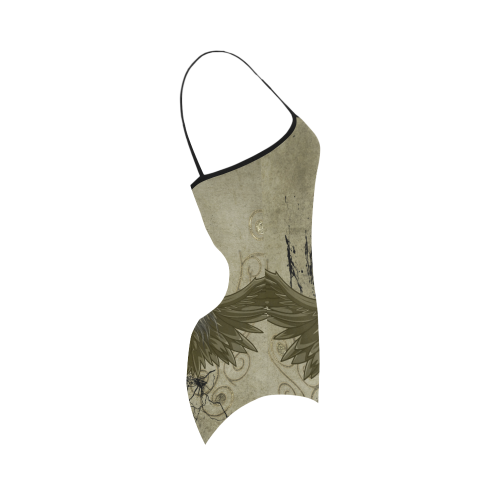 Wild horse with wings Strap Swimsuit ( Model S05)