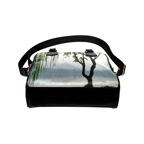 Weeping Willow Mountian View Shoulder Handbag (Model 1634)
