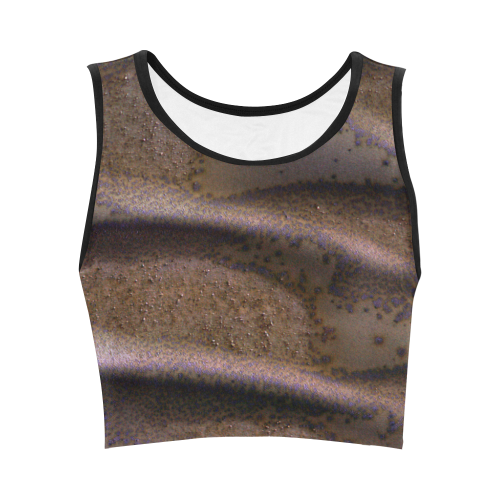 Frosted Dunes on Mars Women's Crop Top (Model T42)