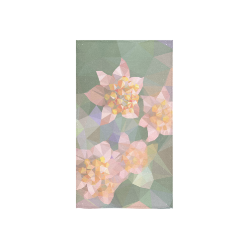 Low Poly Flowers Custom Towel 16"x28"