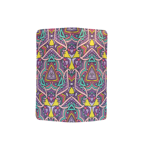 Zandine 0404 Purple Pink fun abstract pattern Men's Clutch Purse （Model 1638）