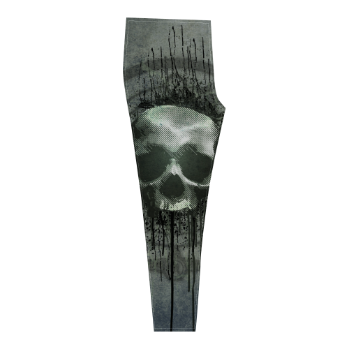 Awesome skull with bones and grunge Cassandra Women's Leggings (Model L01)