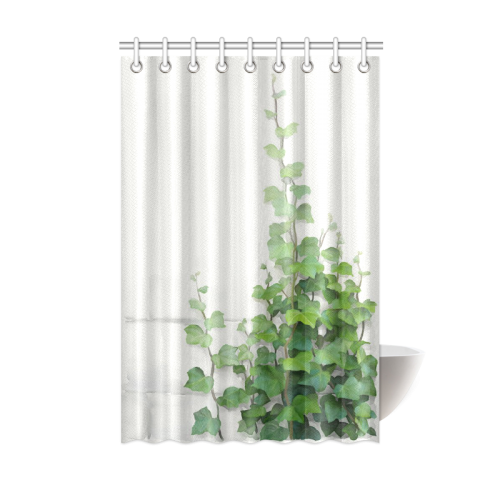 Watercolor Vines, climbing plant Shower Curtain 48"x72"
