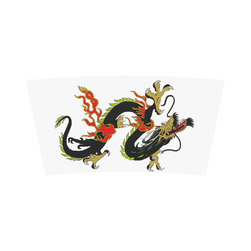 Chinese Dragon Black Bandeau Top
