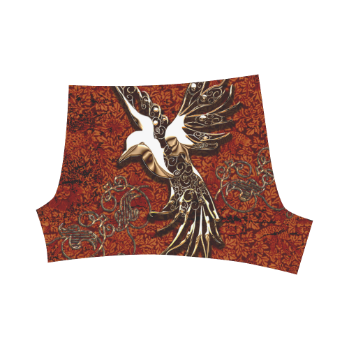 Wonderful bird made of floral elements Briseis Skinny Shorts (Model L04)
