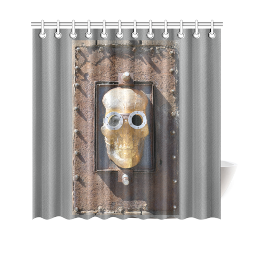 Steampunk skull pirate Shower Curtain 69"x70"