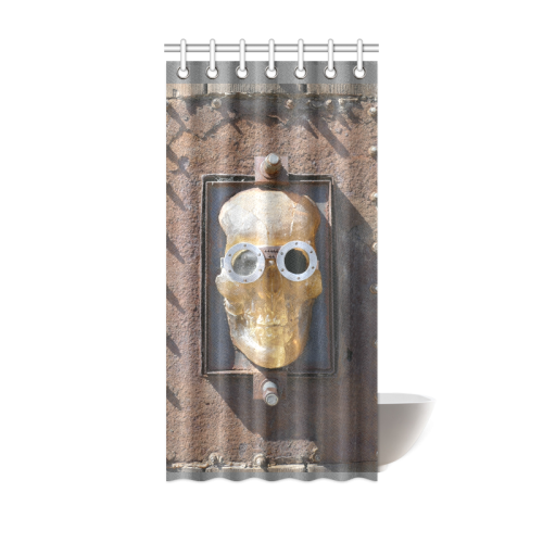 Steampunk skull pirate Shower Curtain 36"x72"