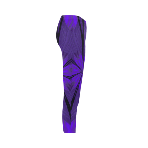 Purple Neon Capri Legging (Model L02)