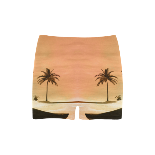 Wonderful seascape with tropical island Briseis Skinny Shorts (Model L04)