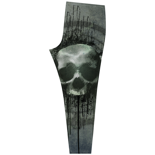 Awesome skull with bones and grunge Cassandra Women's Leggings (Model L01)