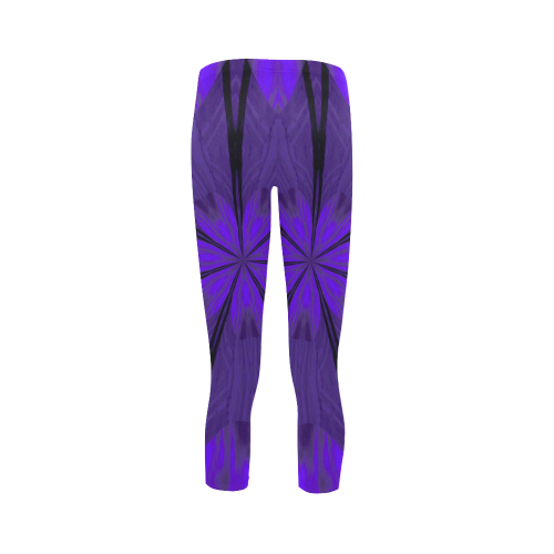 Purple Neon Capri Legging (Model L02)