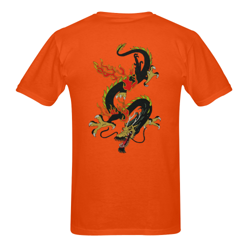 Chinese Dragon Black Sunny Men's T- shirt (Model T06)