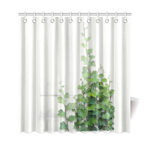 Watercolor Vines, climbing plant Shower Curtain 69"x72"