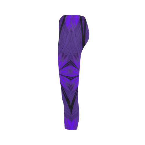 Purple Neon Capri Legging (Model L02)