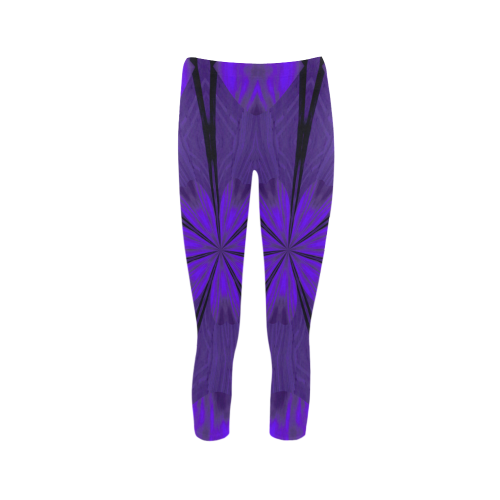 Purple Neon Capri Legging (Model L02)