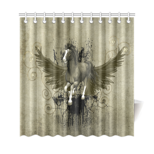 Wild horse with wings Shower Curtain 69"x72"