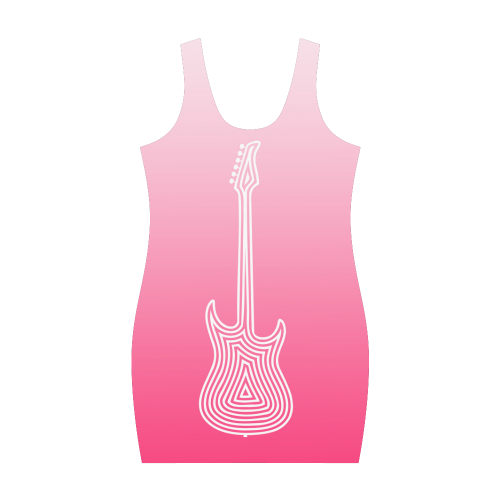 Pink Ombre Electric Guitar by ArtformDesigns Medea Vest Dress (Model D06)