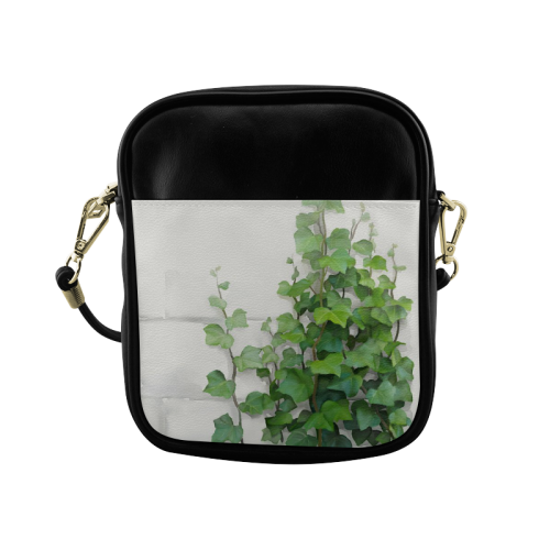 Watercolor Vines, climbing plant Sling Bag (Model 1627)